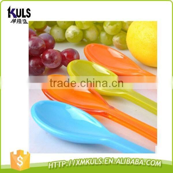 Reusable durable PS plastic salad fork and spoon kitchen utensil cutlery set