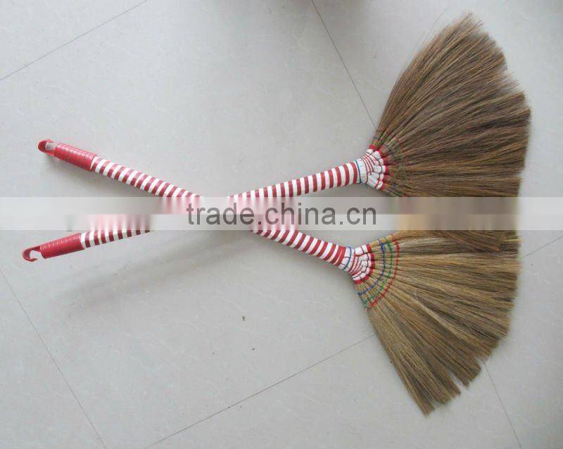 Korea new design natural silvergrass wooden handle broom
