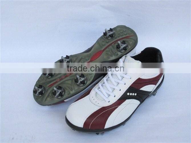 Custom design and logo made mens golf shoes