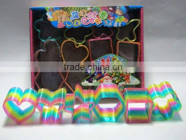 spring toy bouncing with light