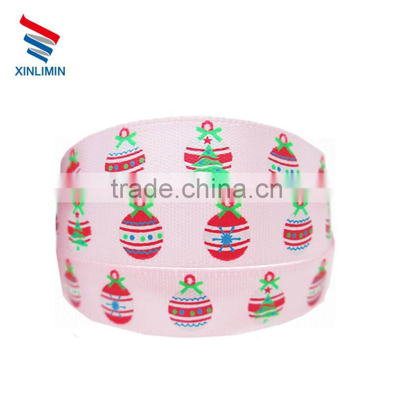 Low Price Wholesale Custom Printed Pink Color Satin Ribbon