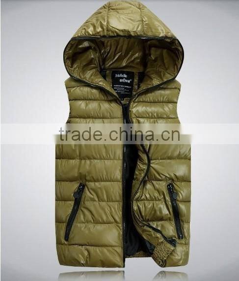New 2017 Men Spring Comfortable Couples Sleeveless Jacket High Quality Cotton-padded WaistcoatAutumn Winter Casual Hooded JACKET