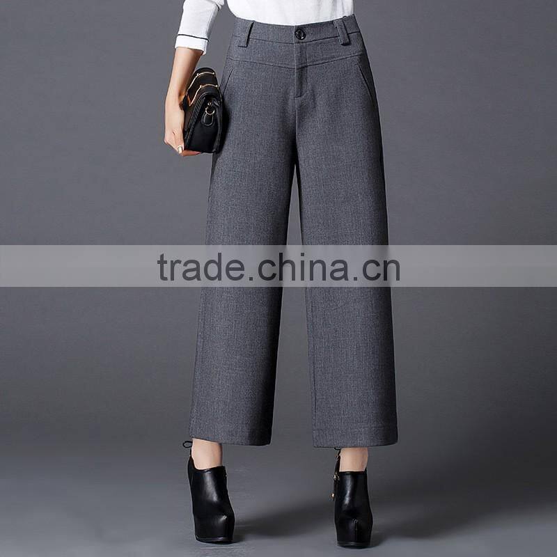Fashion Loose Cotton Pants Women Wide Leg Pants