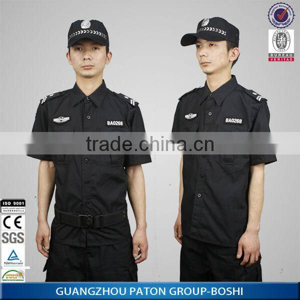 Security Uniform for Men, Factory Price Customized Security Guard Uniform Design B045