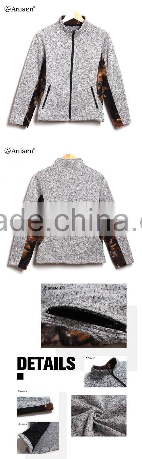 cheap camo joint sweater fleece zipper men jacket