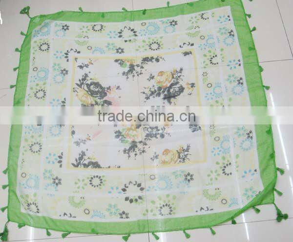 Newest lady novel tassel square scarf