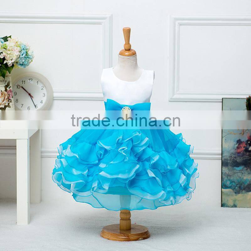 MGOO 2016 Romantic Festival Girl Tutu Party Dress With Layers Ruffles Pageant Princess Dress 868