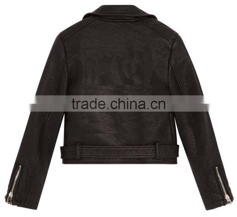 2017 ladies PU short cool fancy motorcycle jacket wholesale Jackets
