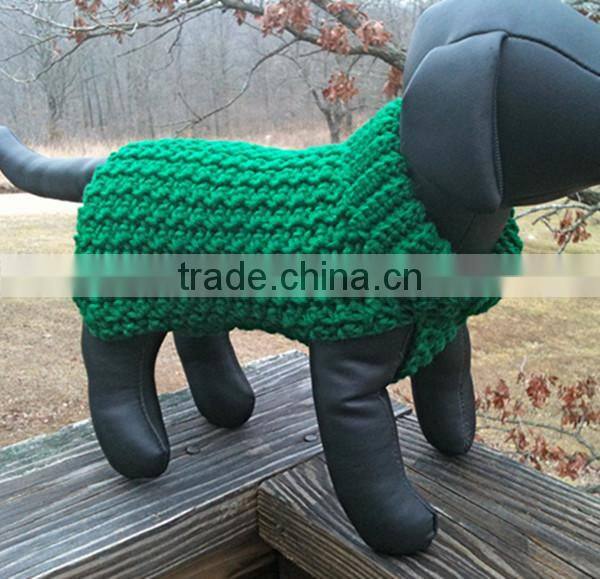 High Quality Cheap Turn Down Collar Handmade Dog Clothes Sweater