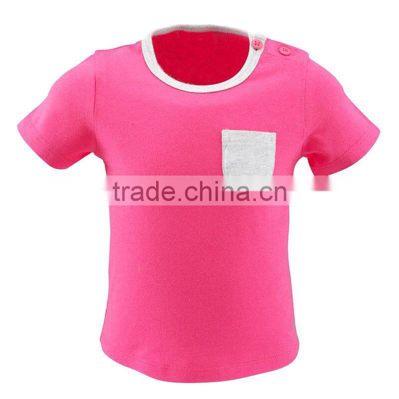 fashion pocket children t shirt new garment product