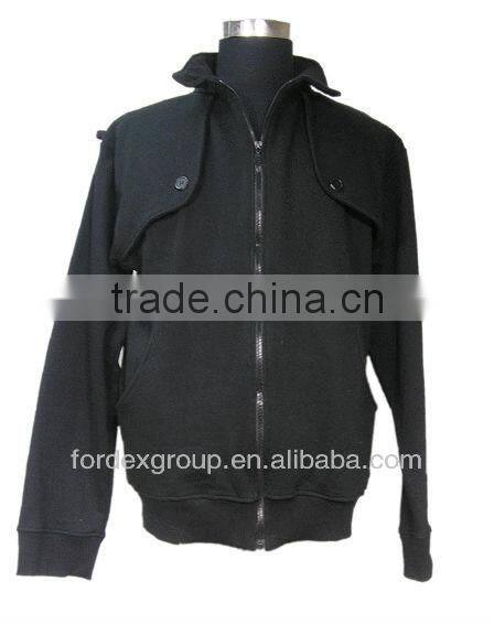 Mens Fleece Jacket with Hood & Zipper men fleece jacket