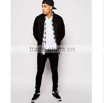 Bulk v-neck long line blank t shirt men china wholesale