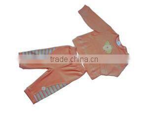 Velour leisure high quality cheap long sleeve baby suit