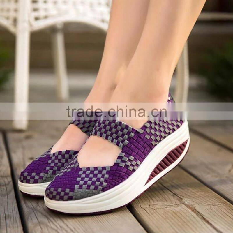 Women Casual High Sole Shoes 2016 Summer Fashion Breathable