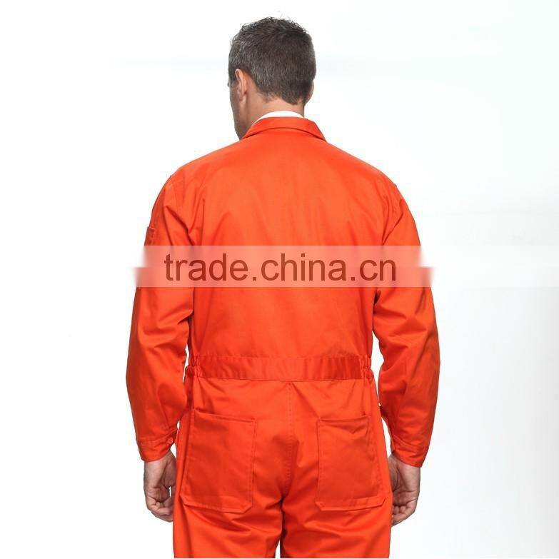 Juqian China quality professional workwear uniform manufcturer orange black Breathable mens overall uniform