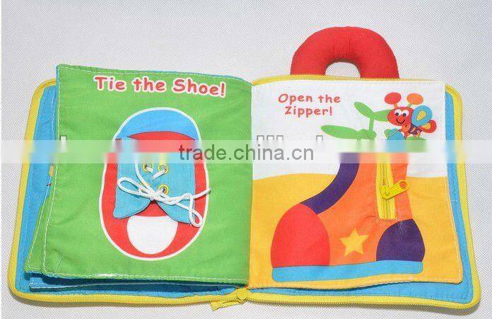 handmade fabric baby cloth book