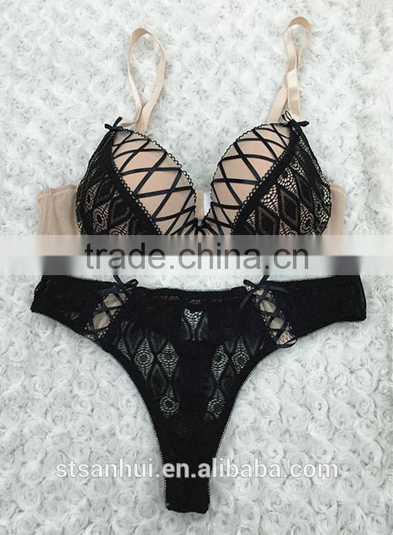 OEM service new fashion bras and panties lingerie from Chinese manufacturer