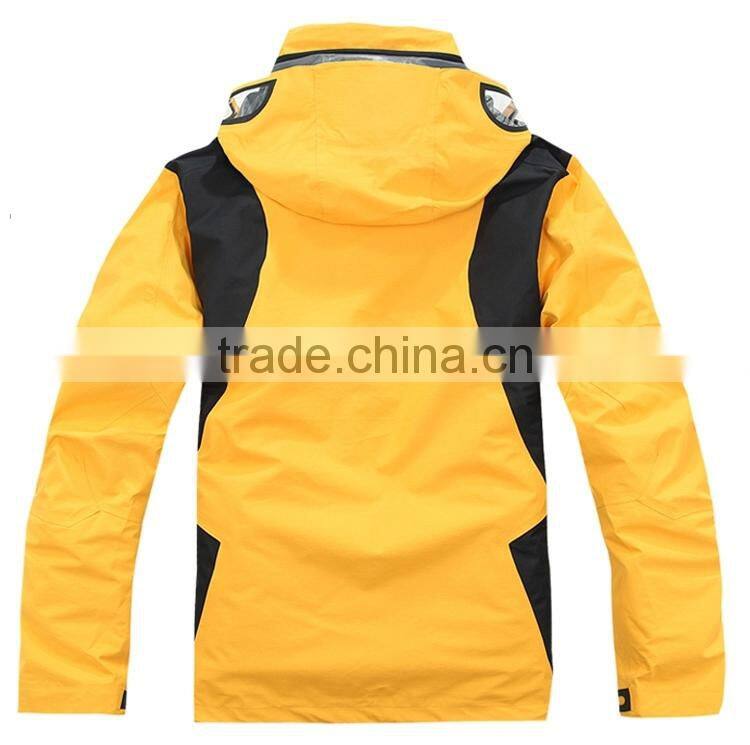 high quality men winter outdoor jacket with fold away hood