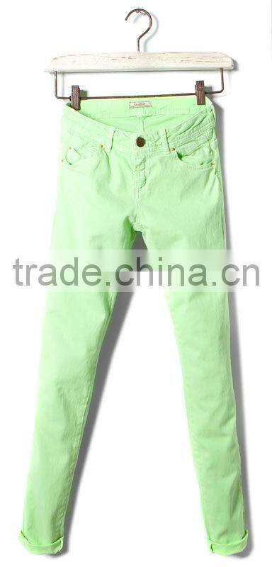 2014 Sweet candy color joker feet backing multicolor pants