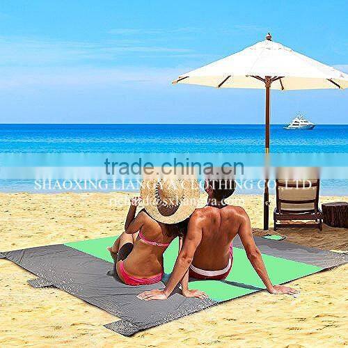 Beach Sheet Sand Pockets Water Absorbing Blankets With Bag