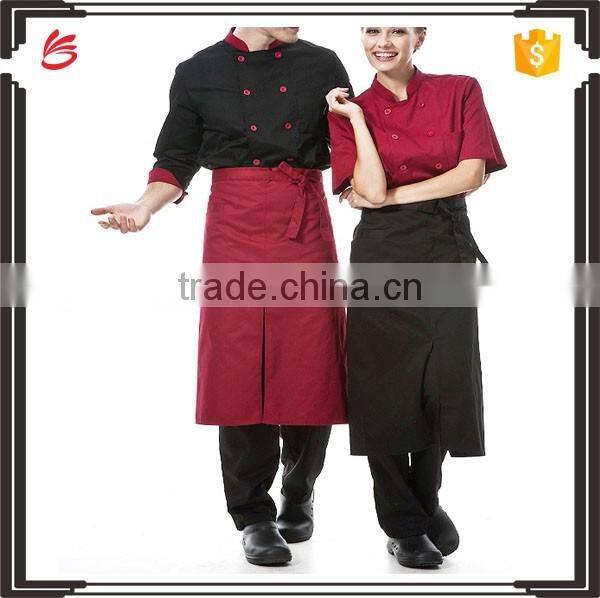 2017 New design chef uniform/hotel chef /cotton uniform for sale