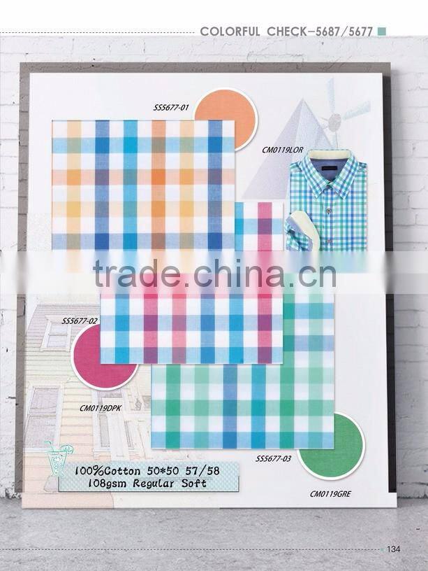 latest fashion designer button down shirt gingham plaid shirt