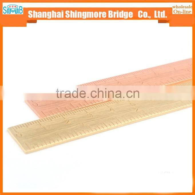 2017 alibaba china hot sales high standard 15cm brass ruler for promotion