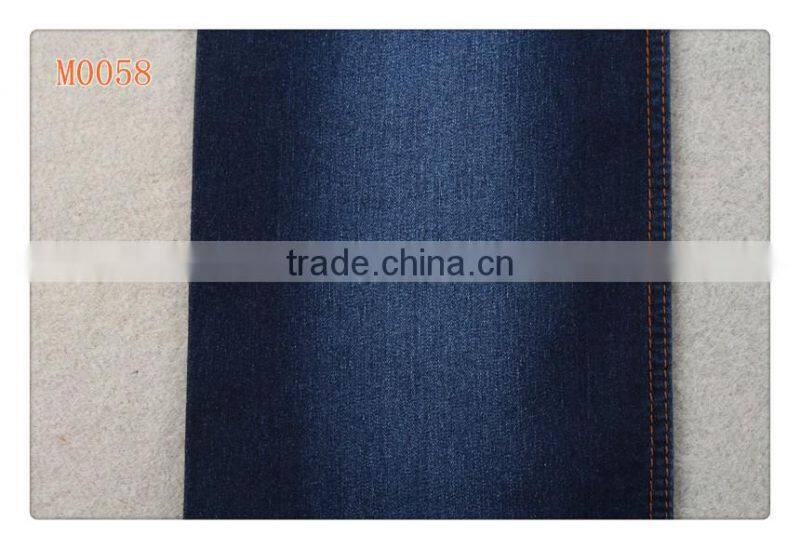 M0058 cotton polyster spandex dark blue & grey denim fabric