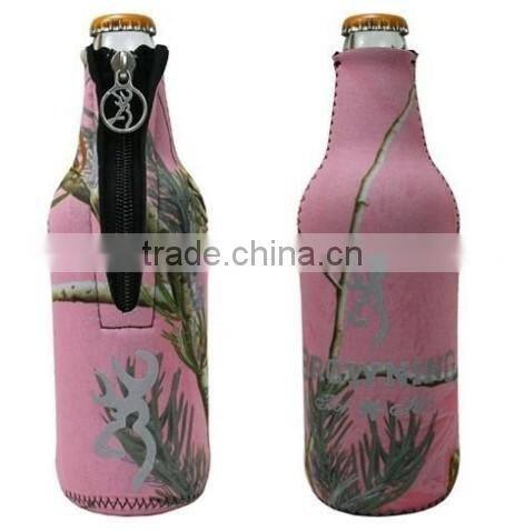 Wholesale customized logo neoprene beer cooler holder for bottles or cans bulk