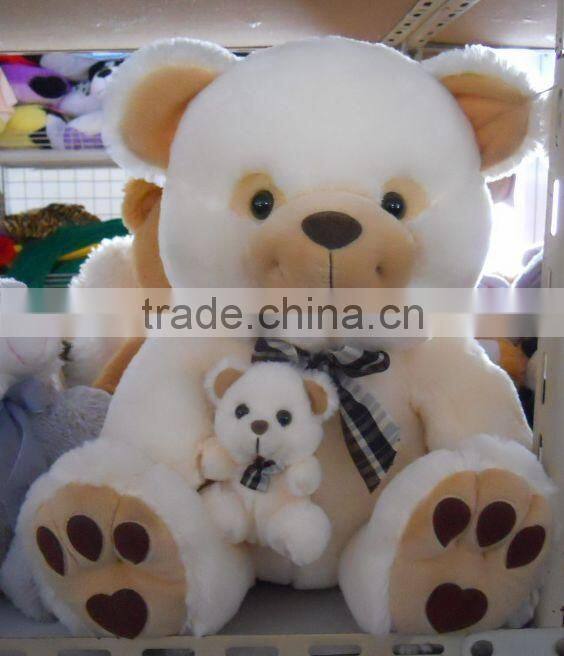 20cm sitting soft plush animal toy teddy bear with bow