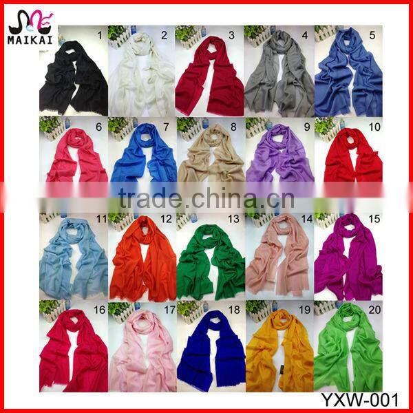 Wholesale 2014 winter hot fashion 100% wool blue scarf