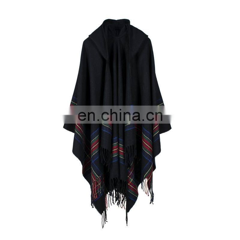 Color Cashmere Jacquard Shawl Scarf Fashion Cloak