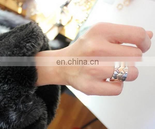 Personalized Assembly Serration Stack Ring