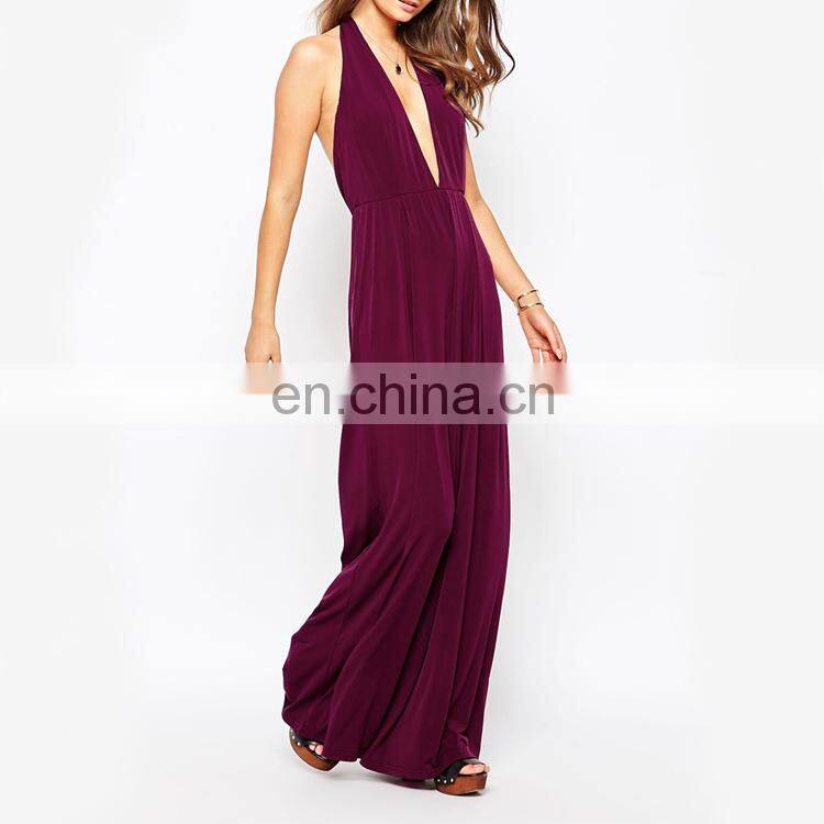 Glamorous Halter Neck Slinky Jumpsuit For Women 2015