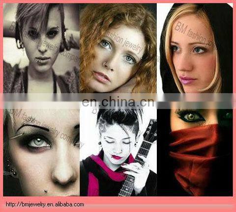 Acrylic dice eyebrow barbell ring body piercing jewelry