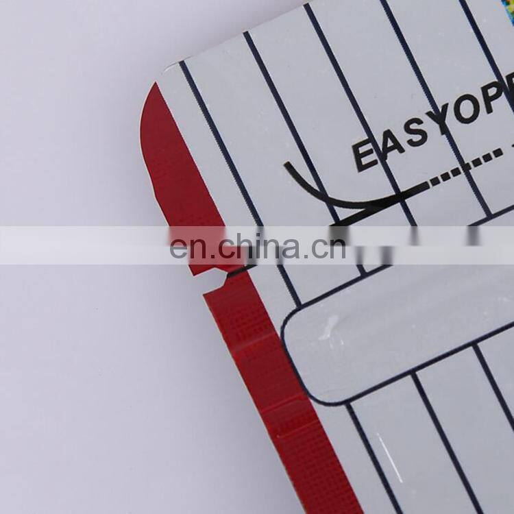 Custom stand up pouch resealable aluminum foil pet food packing bag with zipper