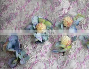 Aidocrystal handmade flower girl hair piece blue wedding bridal fascinators