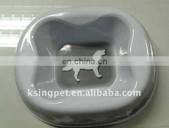 Bone Shape dog bowl Pet Supplies