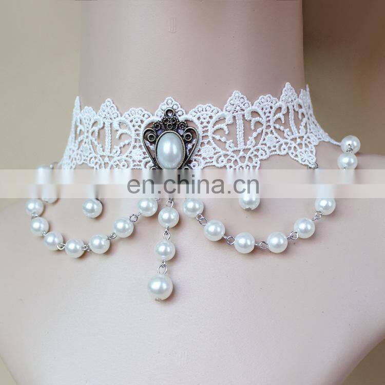 wholesale women jewelry lace pendant necklace