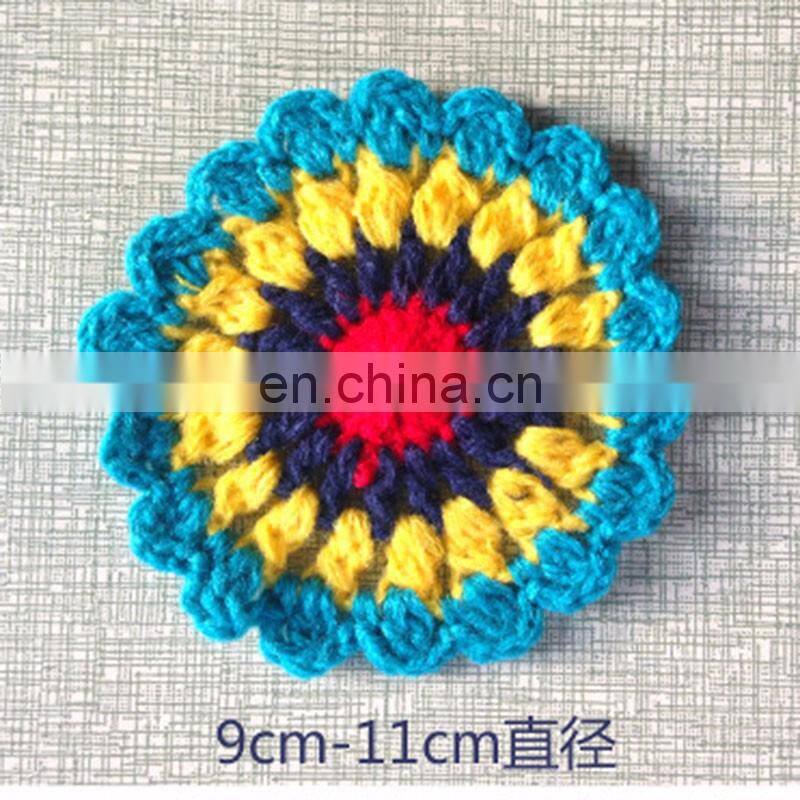 Handmade crochet Pure manual processing wool woven mat cup mat