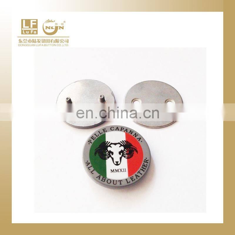 jeans leather patch with metal