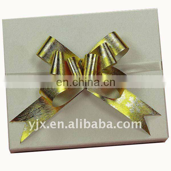 yellow pp pull bow for Christmas card decoration