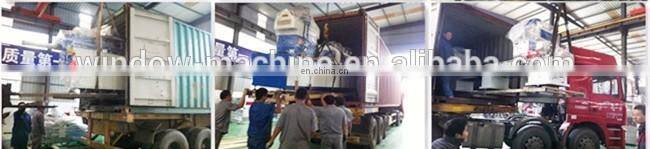 Four head welding UPVC profile window door making machine