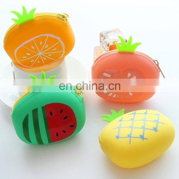 Fashionable Zipper Key Bag Korean Style Animal Cartoon Shape Silicone Coin Purse