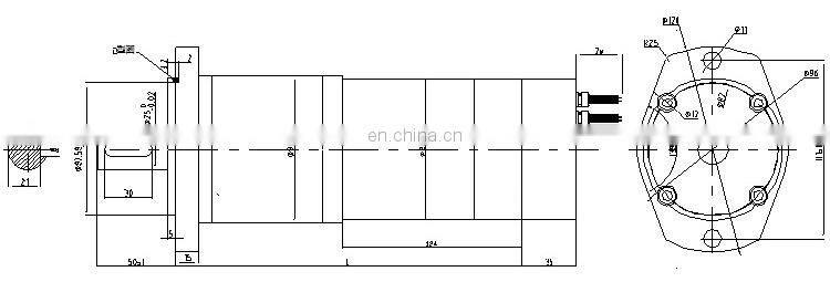 14 rpm High Torque DC Planetary Reduction Gear Motor 24v reducer motor BMM542
