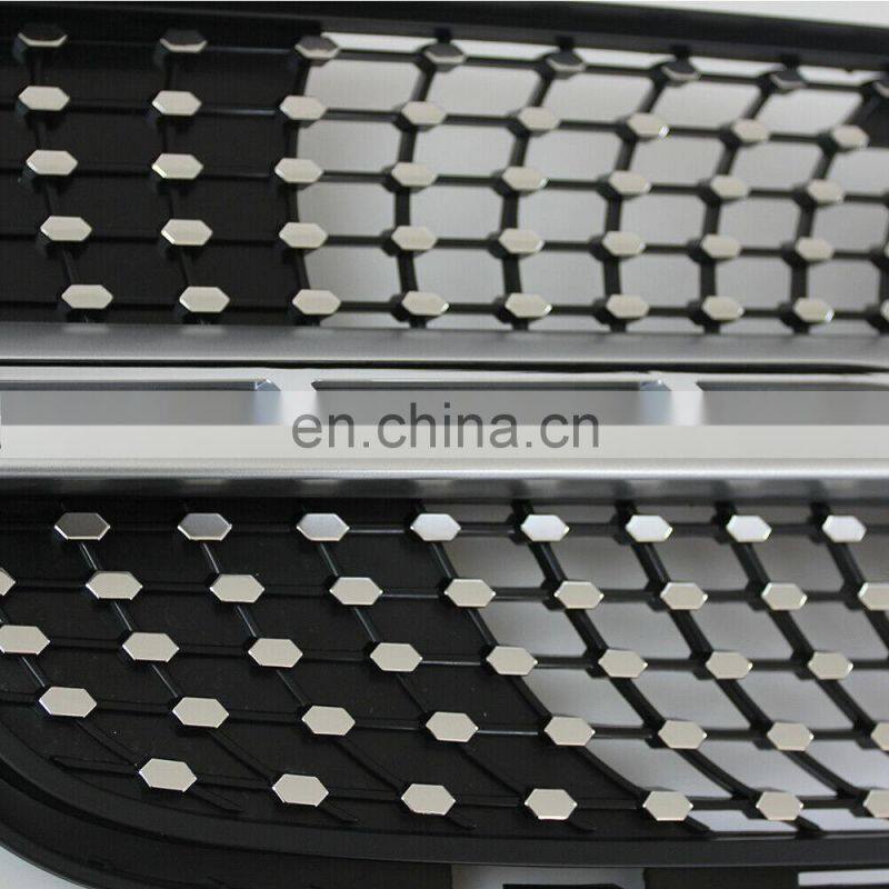 Front Grill Grille Silver Diamonds Fit for Mercedes Benz X164 GL-Class 06-12 ABS