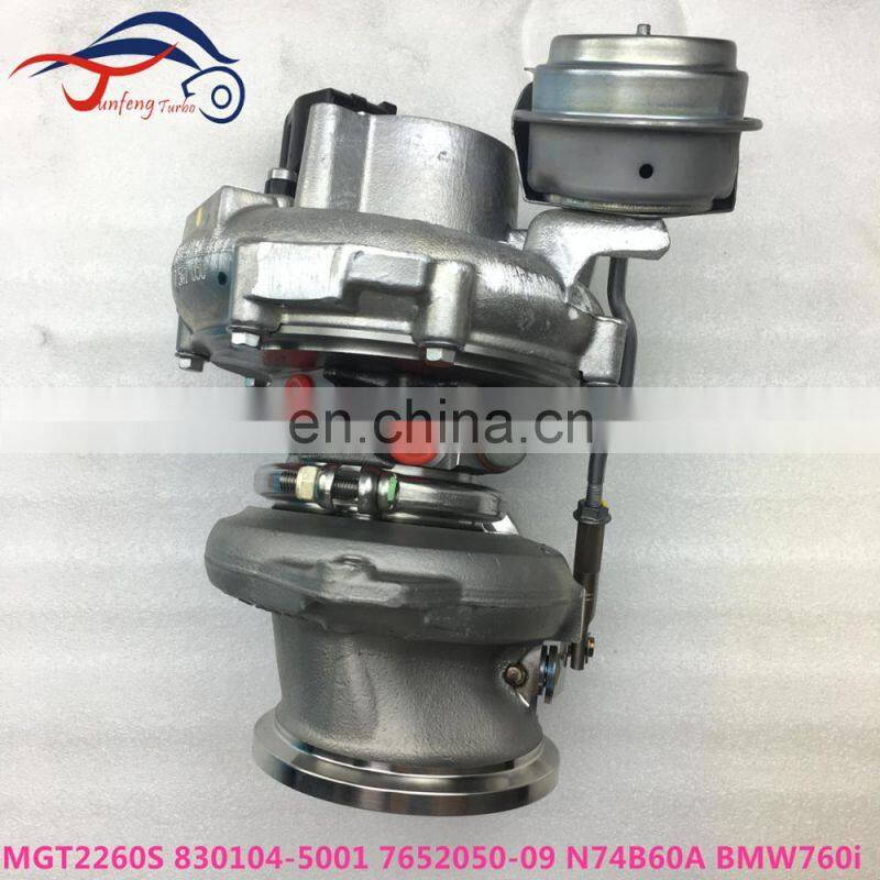 MGT2260S turbo 830104-5001S 11657646095 N74B60A Engine Turbocharger for BMW 760 i F01 F02 F03 Engine