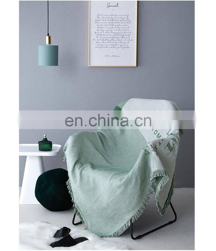 RAWHOUSE cheap factory price original ins sofa cover for fall Nordic woven decorative throw blanket with low moq