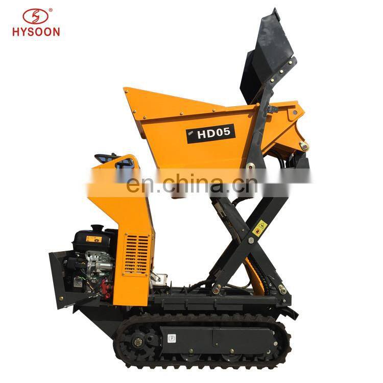 Chinese CE certificated self-loading hydraulic mini dumper crawler type
