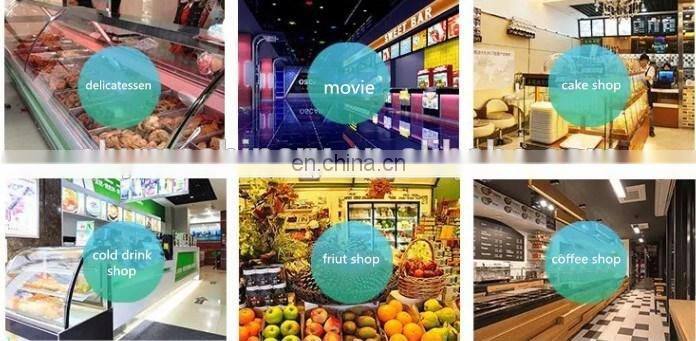 Open front cooler display cabinet/Supermarket Bakery Cake Display Cabinet Showcase Refrigerator/Refrigerated display cabinet